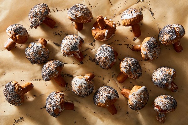 Mushroom cookies (Lithuanian grybai) from Harriet Hardy