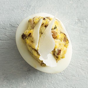 Mushroom deviled eggs