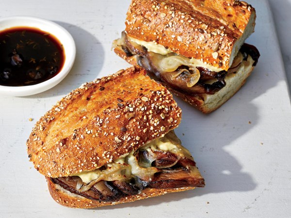 Mushroom French dip sandwiches [Jamie Vespa]