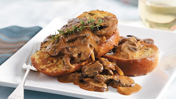 Mushroom French toast