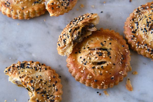 Mushroom hand pies