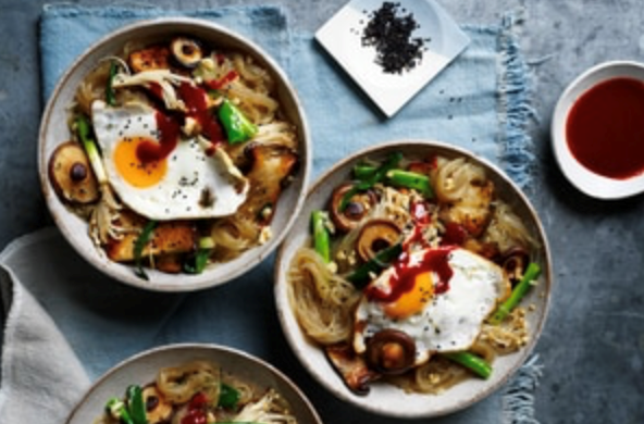 Mushroom japchae