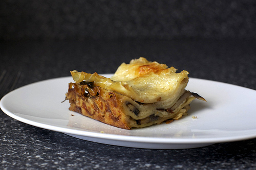 Mushroom lasagna