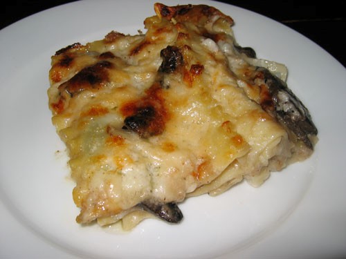 Mushroom lasagna