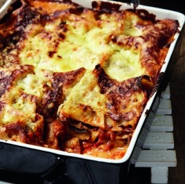 Mushroom lasagne