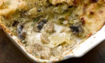 Mushroom lasagne