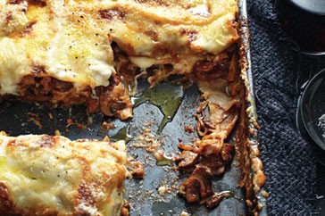 Mushroom lasagne