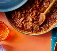 Mushroom, lentil & beef ragu