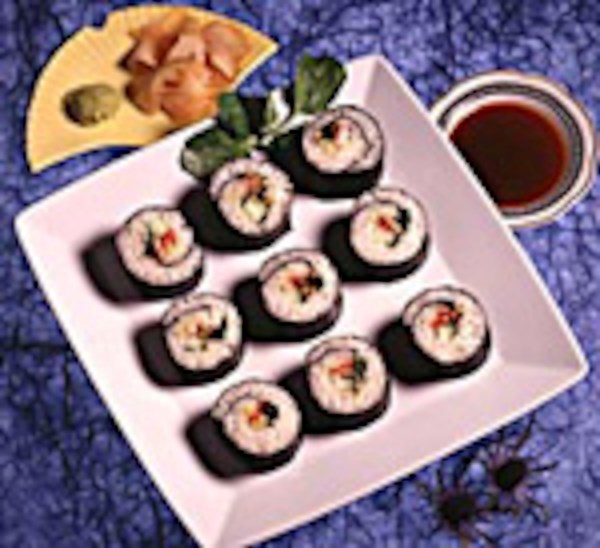 Mushroom maki rolls
