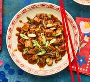 Mushroom mapo tofu