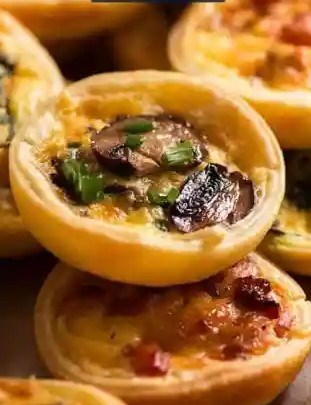 Mushroom mini quiches