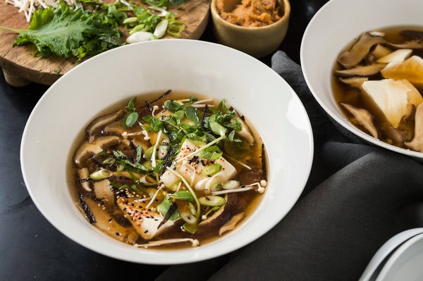 Mushroom miso soup