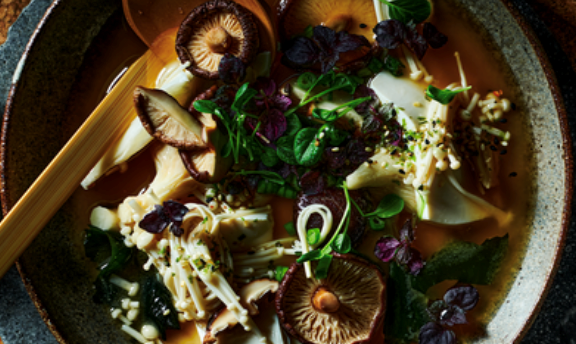 Mushroom miso soup