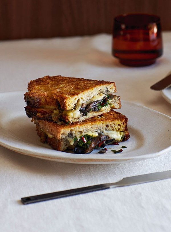 Mushroom mozzarella in carrozza