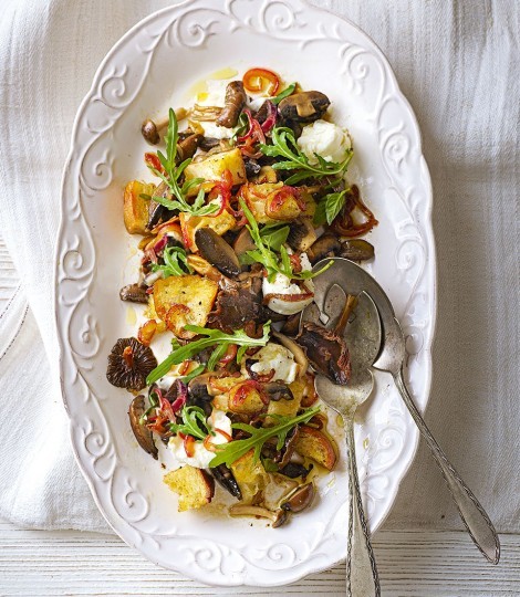 Mushroom panzanella