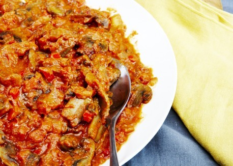 Mushroom paprikash