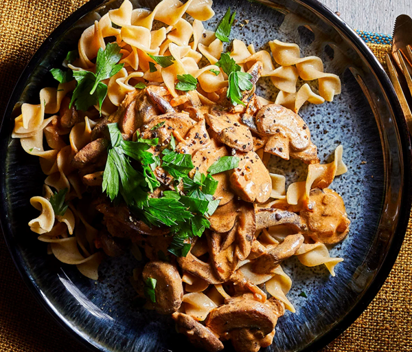 Mushroom paprikash