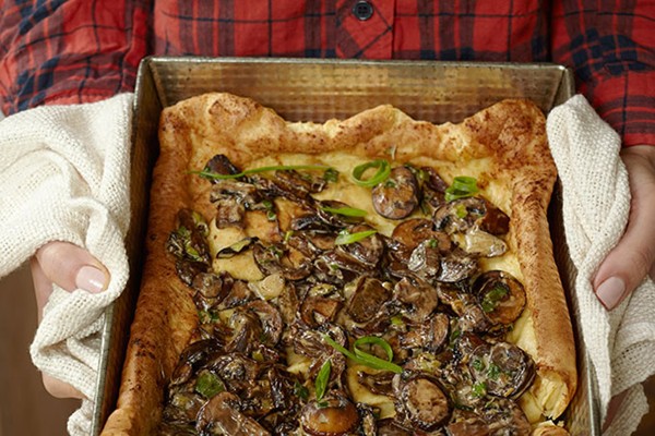 Mushroom popover casserole