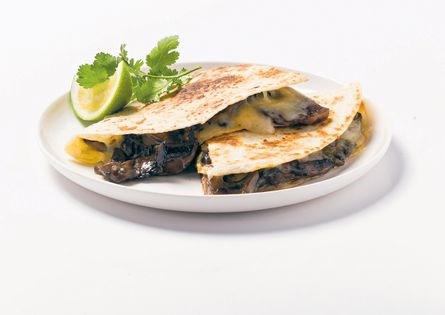 Mushroom quesadilla