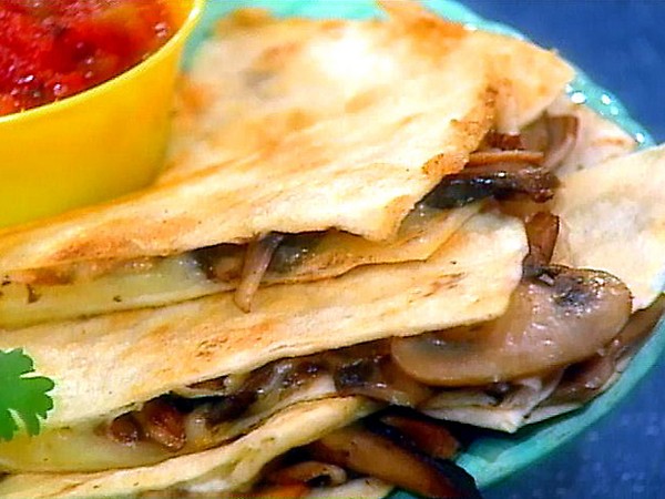 Mushroom quesadillas