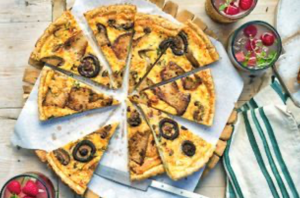 Mushroom quiche