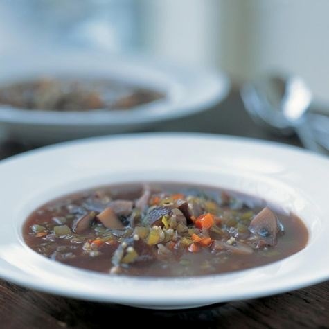 Mushroom-quinoa soup