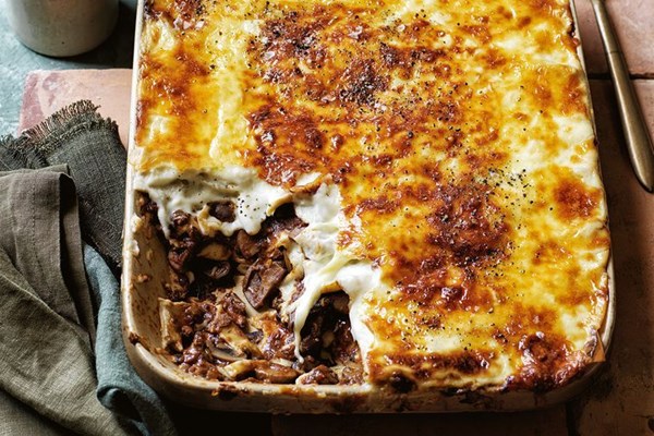 Mushroom ragu lasagne