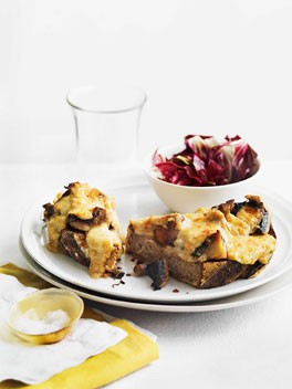 Mushroom rarebit