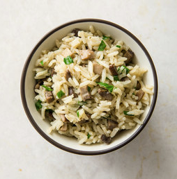 Mushroom rice pilaf with thyme