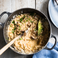 Mushroom risotto