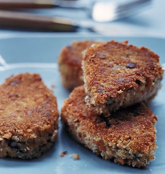 Mushroom risotto cakes