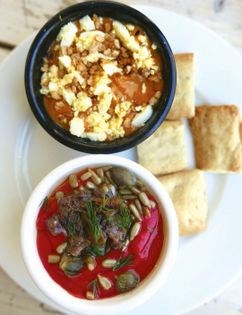 Mushroom salmorejo (Salmorejo de boletus y setas)
