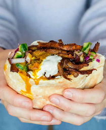 Mushroom shawarma