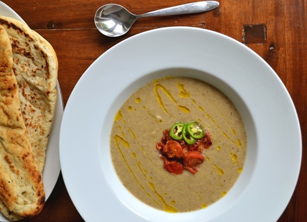 Mushroom shorba with Piccolo tomato chutney