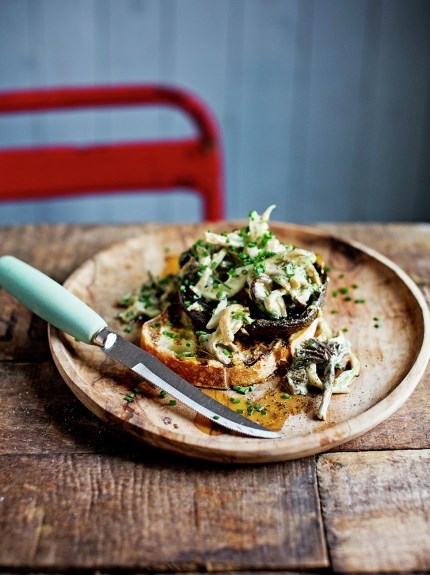 Mushroom sourdough bruschettas