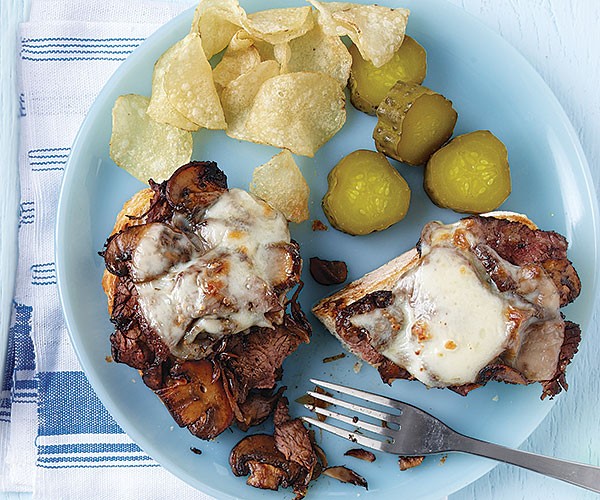 Mushroom steak melt