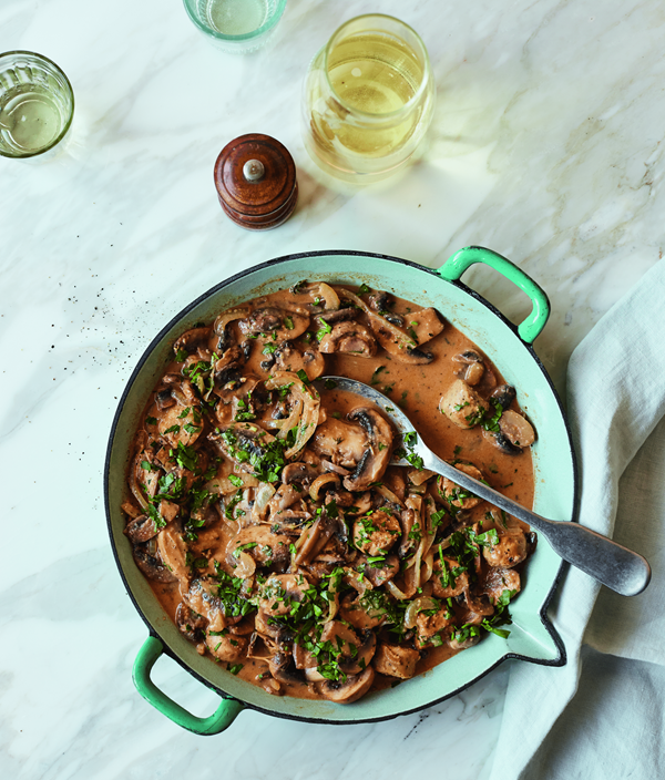 Mushroom stroganoff