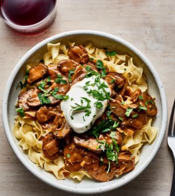 Mushroom Stroganoff