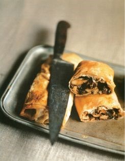 Mushroom strudel