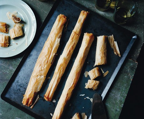 Mushroom strudel