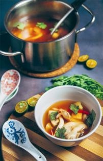Mushroom tom yum soup