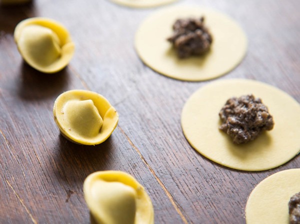 Mushroom tortellini