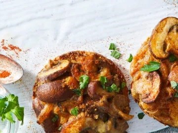 Mushroom Welsh rarebit