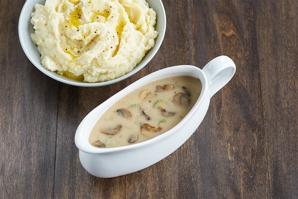 Mushroom wine gravy
