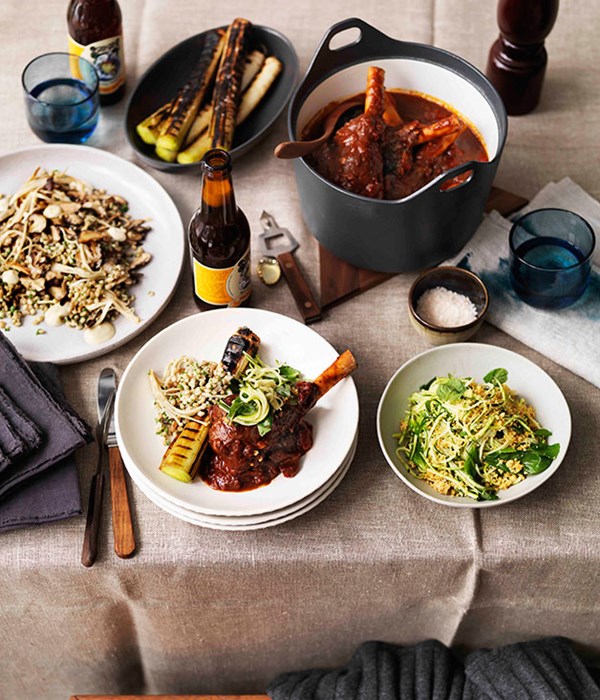 Mushrooms and grains