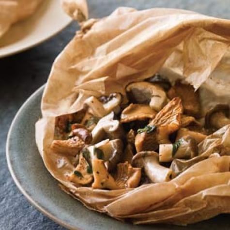 Mushrooms en papillote