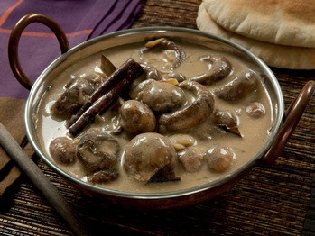 Mushrooms in cashew cream sauce