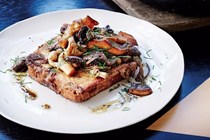 Mushrooms on eggy bread
