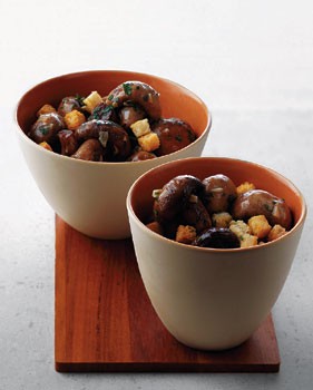 Mushrooms with garlic butter