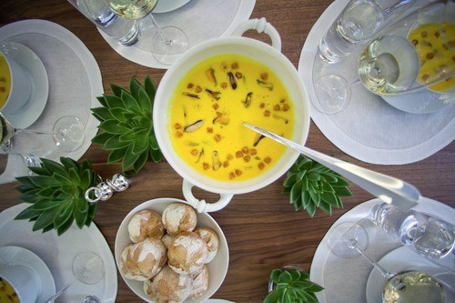 Mussel and cauliflower velouté